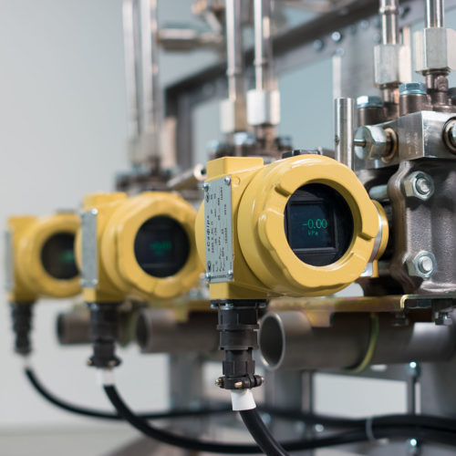 Pressure transmitters’ racks